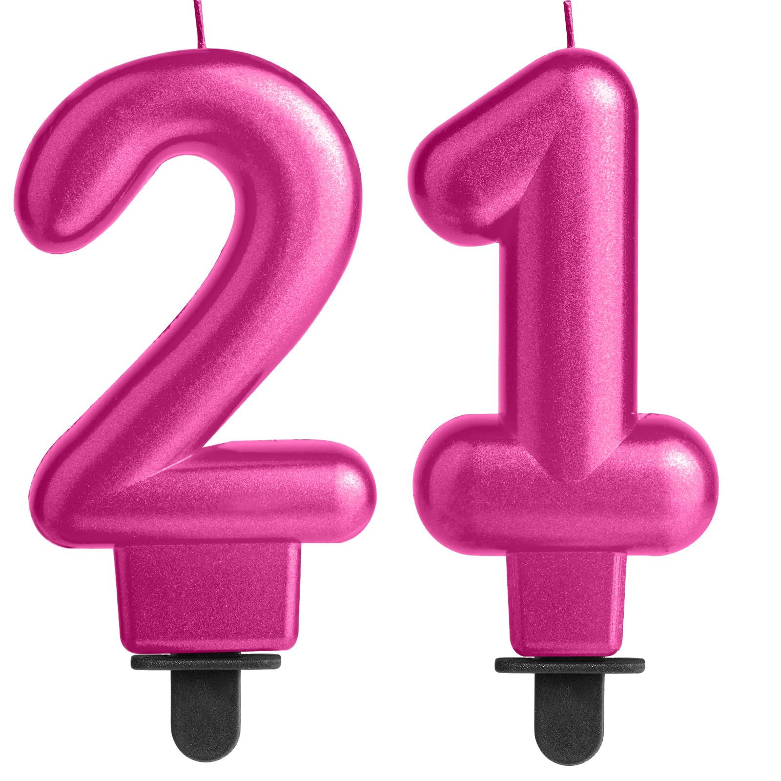 Amazon.com: Zi Lan 21th Birthday Candles, Rose Pink Birthday